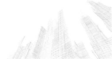 soyut mimari duvar kağıdı tasarımı, dijital konsept arkaplan