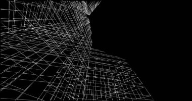 soyut mimari duvar kağıdı tasarımı, dijital konsept arkaplan