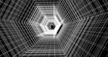 Arkaplanda mimari bina 3d illüstrasyon