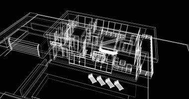 soyut mimari duvar kağıdı tasarımı, dijital konsept arkaplan