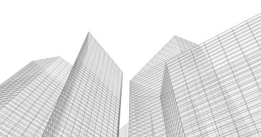 soyut mimari duvar kağıdı tasarımı, dijital konsept arkaplan