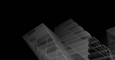 soyut mimari duvar kağıdı tasarımı, dijital konsept arkaplan