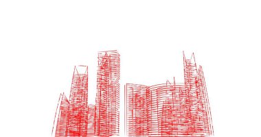 soyut mimari duvar kağıdı tasarımı, dijital konsept arkaplan