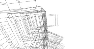 soyut mimari duvar kağıdı tasarımı, dijital konsept arkaplan