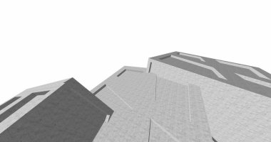 soyut mimari duvar kağıdı tasarımı, dijital konsept arkaplan