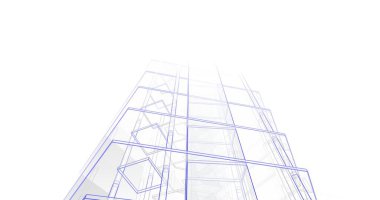 soyut mimari duvar kağıdı tasarımı, dijital konsept arkaplan