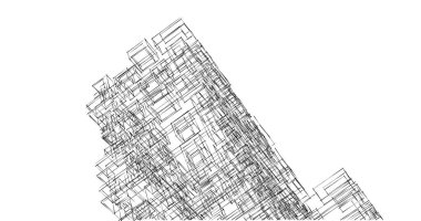 soyut mimari duvar kağıdı tasarımı, dijital konsept arkaplan