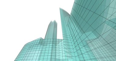 soyut mimari duvar kağıdı tasarımı, dijital konsept arkaplan