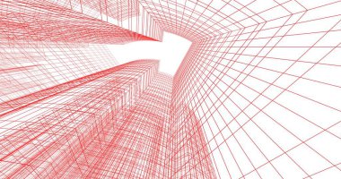 soyut mimari duvar kağıdı tasarımı, dijital konsept arkaplan