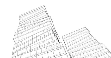 soyut mimari duvar kağıdı tasarımı, dijital konsept arkaplan