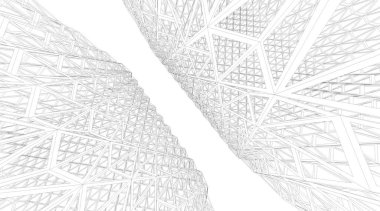 soyut mimari duvar kağıdı tasarımı, dijital konsept arkaplan