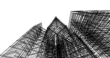 soyut mimari duvar kağıdı tasarımı, dijital konsept arkaplan