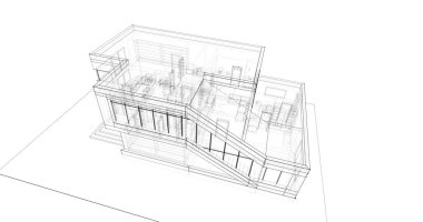 soyut mimari duvar kağıdı tasarımı, dijital konsept arkaplan