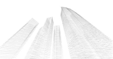 soyut mimari duvar kağıdı tasarımı, dijital konsept arkaplan