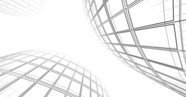 soyut mimari duvar kağıdı tasarımı, dijital konsept arkaplan