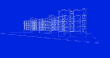 soyut mimari duvar kağıdı tasarımı, dijital konsept arkaplan