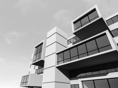 soyut mimari duvar kağıdı tasarımı, dijital konsept arkaplan