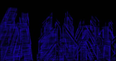 soyut mimari duvar kağıdı tasarımı, dijital konsept arkaplan