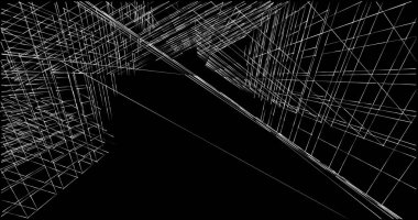 soyut mimari duvar kağıdı tasarımı, dijital konsept arkaplan