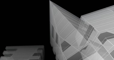 soyut mimari duvar kağıdı tasarımı, dijital konsept arkaplan