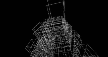 soyut mimari duvar kağıdı tasarımı, dijital konsept arkaplan