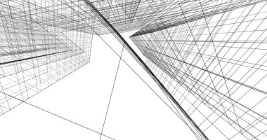 soyut mimari duvar kağıdı tasarımı, dijital konsept arkaplan