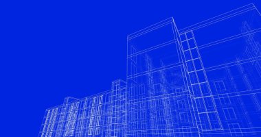 soyut mimari duvar kağıdı tasarımı, dijital konsept arkaplan