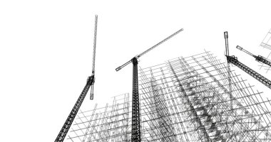 soyut mimari duvar kağıdı tasarımı, dijital konsept arkaplan