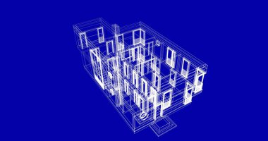soyut mimari duvar kağıdı tasarımı, dijital konsept arkaplan