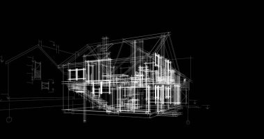 minimal geometrik şekiller, mimari çizgiler