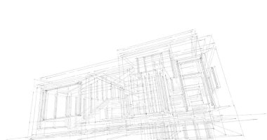 soyut mimari duvar kağıdı tasarımı, dijital konsept arkaplan
