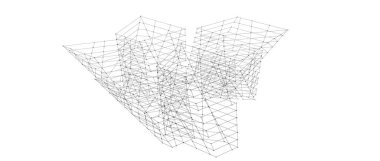 soyut mimari duvar kağıdı tasarımı, dijital konsept arkaplan