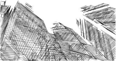 soyut mimari duvar kağıdı tasarımı, dijital konsept arkaplan