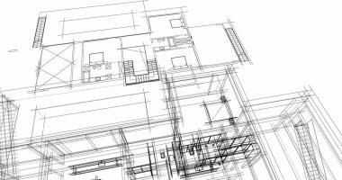 soyut mimari duvar kağıdı tasarımı, dijital konsept arkaplan