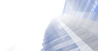 Mimari sanat konseptinde soyut çizgiler, minimum geometrik şekiller. 