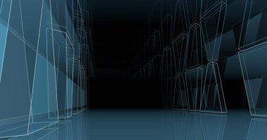 soyut mimari duvar kağıdı tasarımı, dijital konsept arkaplan