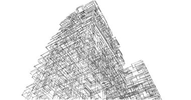 soyut mimari duvar kağıdı tasarımı, dijital konsept arkaplan