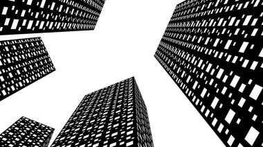 soyut mimari duvar kağıdı tasarımı, dijital konsept arkaplan