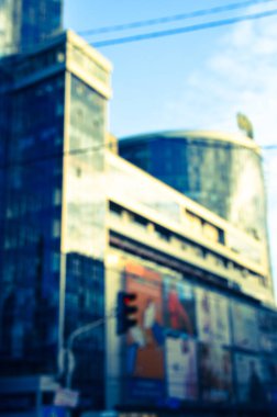 Arkaplanda mimari bina 3d illüstrasyon