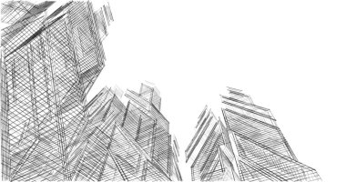 soyut mimari duvar kağıdı tasarımı, dijital konsept arkaplan