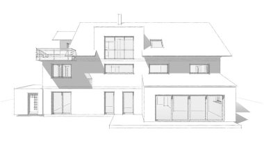 soyut mimari duvar kağıdı tasarımı, dijital konsept arkaplan
