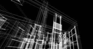 soyut mimari duvar kağıdı tasarımı, dijital konsept arkaplan