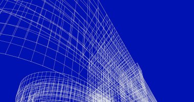 soyut mimari duvar kağıdı tasarımı, dijital konsept arkaplan