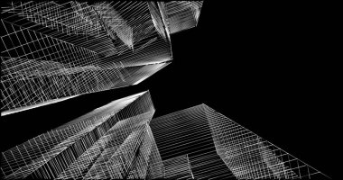 soyut mimari duvar kağıdı tasarımı, dijital konsept arkaplan