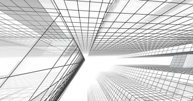 soyut mimari duvar kağıdı tasarımı, dijital konsept arkaplan