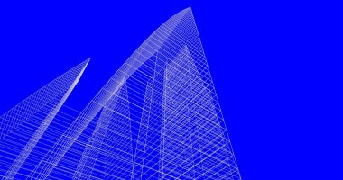 soyut mimari duvar kağıdı tasarımı, dijital konsept arkaplan