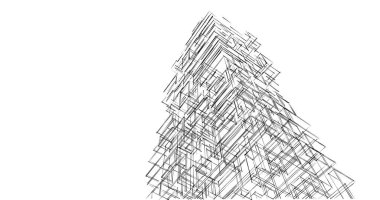 soyut mimari duvar kağıdı tasarımı, dijital konsept arkaplan