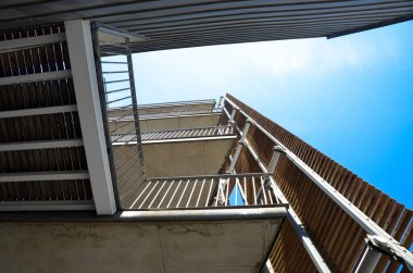 Mimari sanat konseptinde soyut çizgiler, minimum geometrik şekiller. 