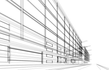 minimal geometrik şekiller, mimari çizgiler