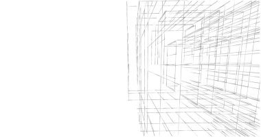 soyut mimari duvar kağıdı tasarımı, dijital konsept arkaplan